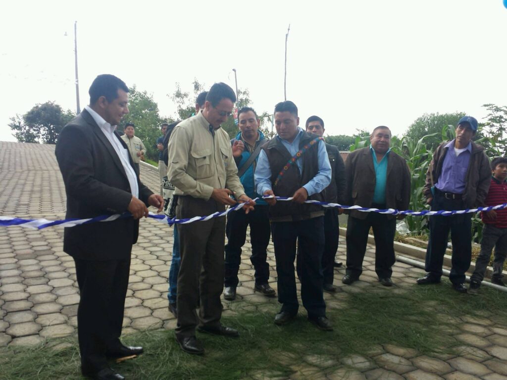 Inauguración del proyecto Mejoramiento Calle Caserío Xebacín Aldea Paley